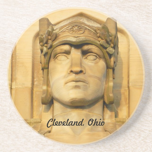Art Deco(Cleveland) Sandstone Coaster (Front)