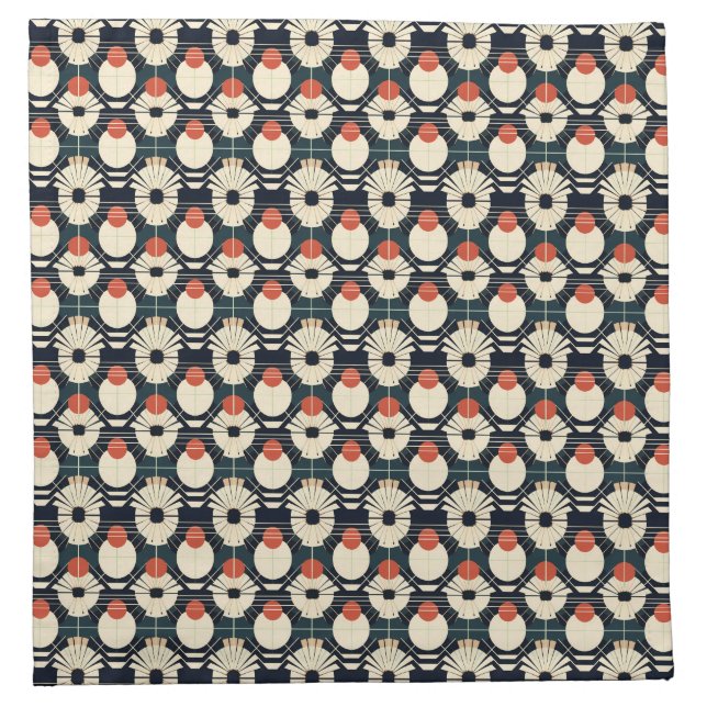 Art Deco Cloth Napkin (Front)