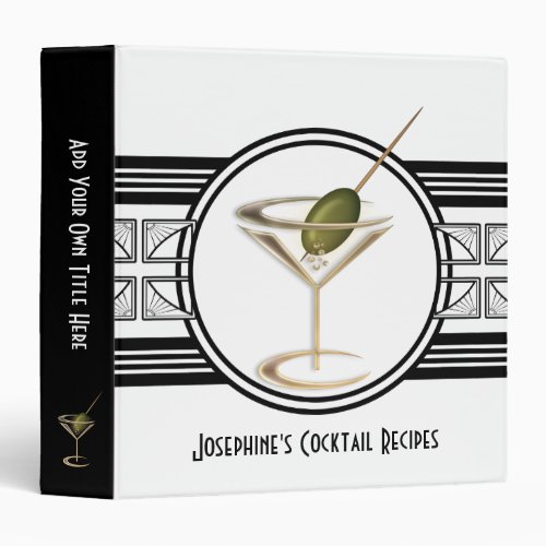 Art Deco Cocktail Design 15 Binder
