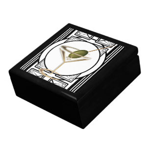 Art Deco Cocktails Jewelry Box