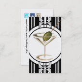 Art Deco Cocktails Social Profile Calling Card (Front/Back)