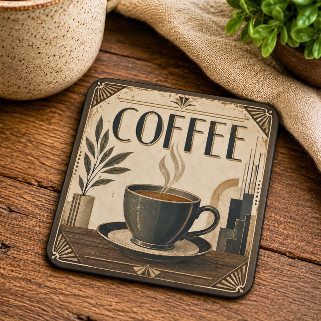 Art Deco Coffee  Beverage Coaster (Creator Uploaded)