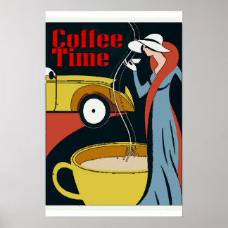 Art Deco Coffee Time Poster