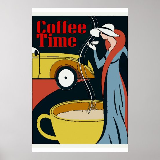 Art Deco Coffee Posters & Photo Prints | Zazzle