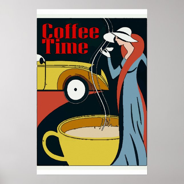 Art Deco Coffee Time Poster (Front)