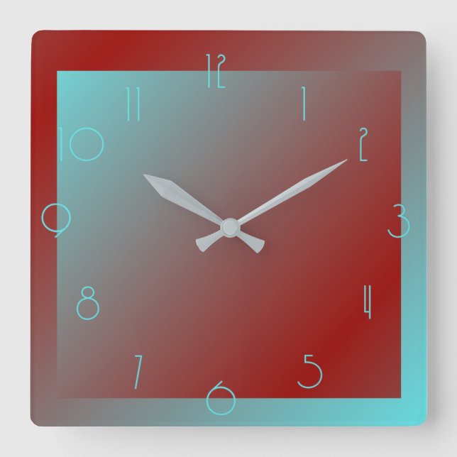 Art Deco color Wall Clock (Front)