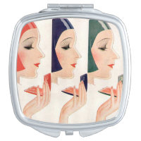 Art Deco Compact Mirror