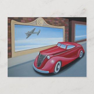 Art Deco Coupe Postcard
