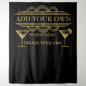 Art Deco Create Your Own Photo Booth Back Drop by TheArtyApples at Zazzle