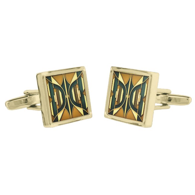 Art Deco Cufflinks (Angled)