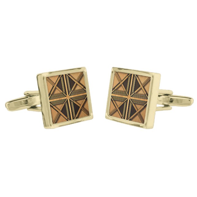 Art Deco Cufflinks (Angled)