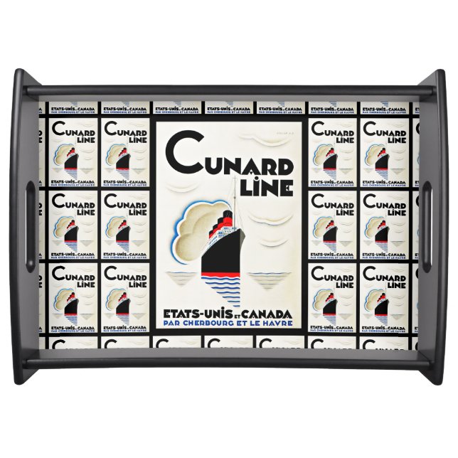 Art Deco Cunard Line Serving Tray (Front)