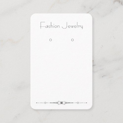 Art Deco Custom Fashion Earring Display Cards