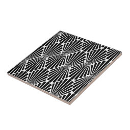 Art Deco Custom Pattern Tile | Zazzle