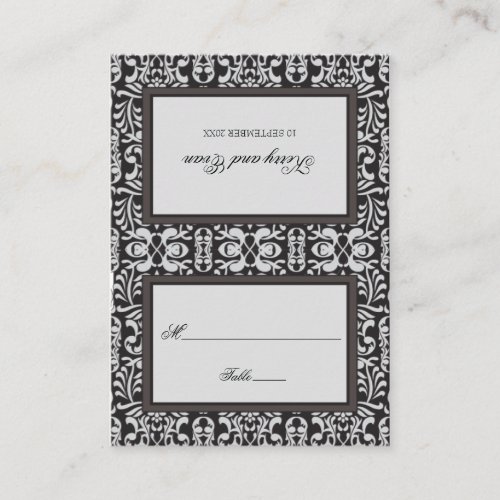 Art Deco Damask Place Card Business Card