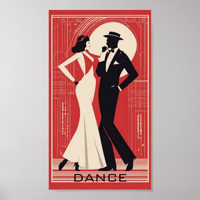 Art Deco Dance Poster (Front)