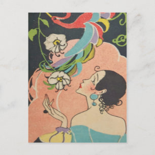 Art Deco Dancer Postcard