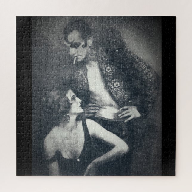 Art deco dancers berber and droste jigsaw puzzle (Vertical)