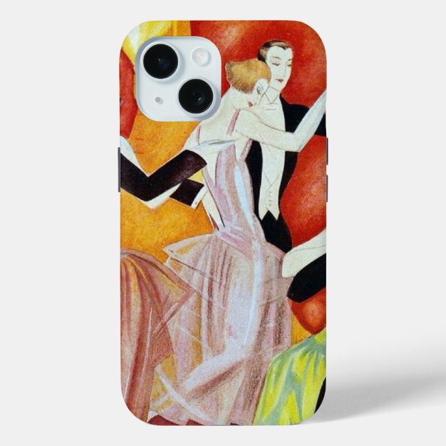 Art Deco Dancing Couples 1920s Ballroom  Case-Mate iPhone Case (Back)