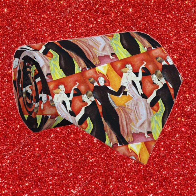 Art Deco Dancing Couples 1920s Ballroom  Neck Tie (Creator Uploaded)