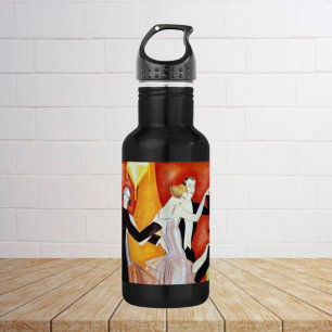 Art Deco Dancing Couples 1920s Ballroom  Stainless Steel Water Bottle