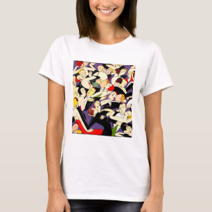 Art Deco Dancing Couples Pattern   1920s Jazz Age  T-Shirt