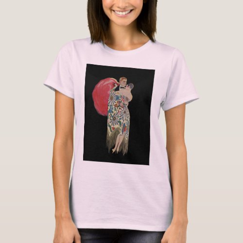 Art Deco Dancing Vintage Love and Romance T_Shirt