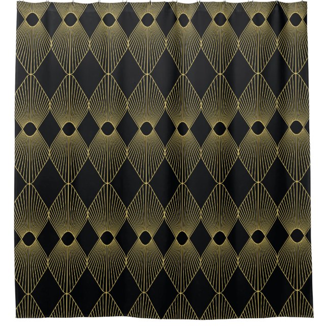 Art Deco Decoration Seamless Pattern Shower Curtain (Front)
