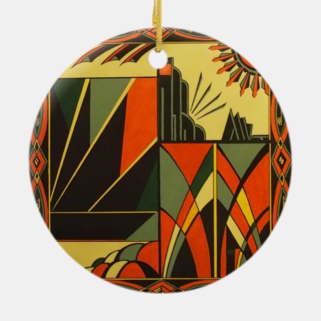 Art Deco decorative hanging ornament (Back)