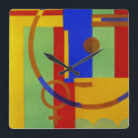 Art Deco Design #12 at Emporio Moffa Square Wall Clock<br><div class="desc">Vintage Art Deco design.</div>