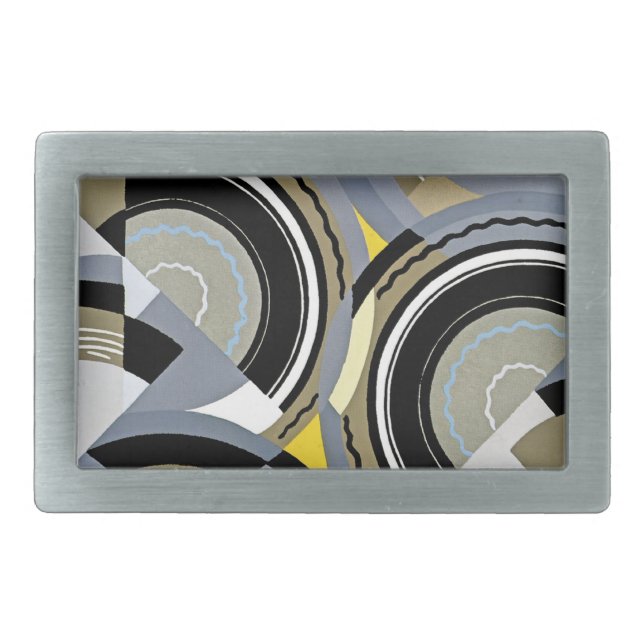 Art Deco Design #2 at Emporio Moffa Belt Buckle (Front)
