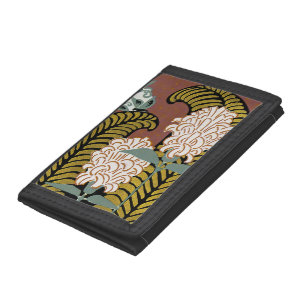 Art Deco Design #3 Floral Trifold Wallet