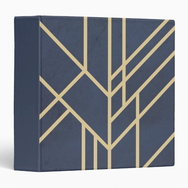 Art Deco design 3 Ring Binder (Front/Spine)