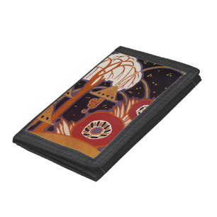 Art Deco Design #4 Exotic Garden Trifold Wallet