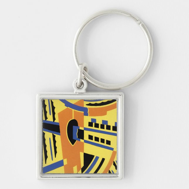 Art Deco Design #5 @ Emporio Moffa Keychain (Front)