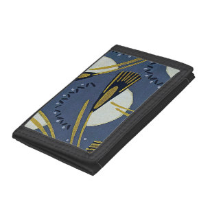 Art Deco Design #7 Reeds Trifold Wallet