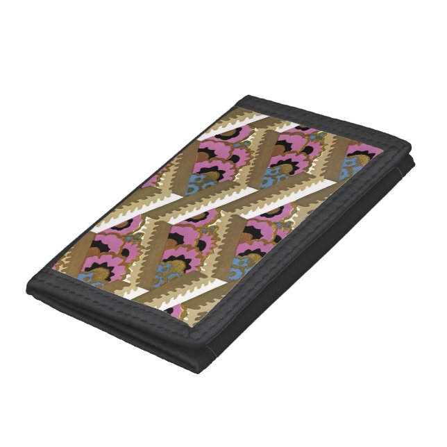 Art Deco Design #9 Willow Tree Trifold Wallet (Bottom)