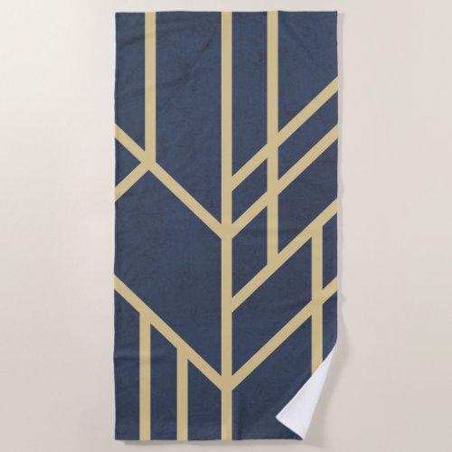 Art Deco design Beach Towel