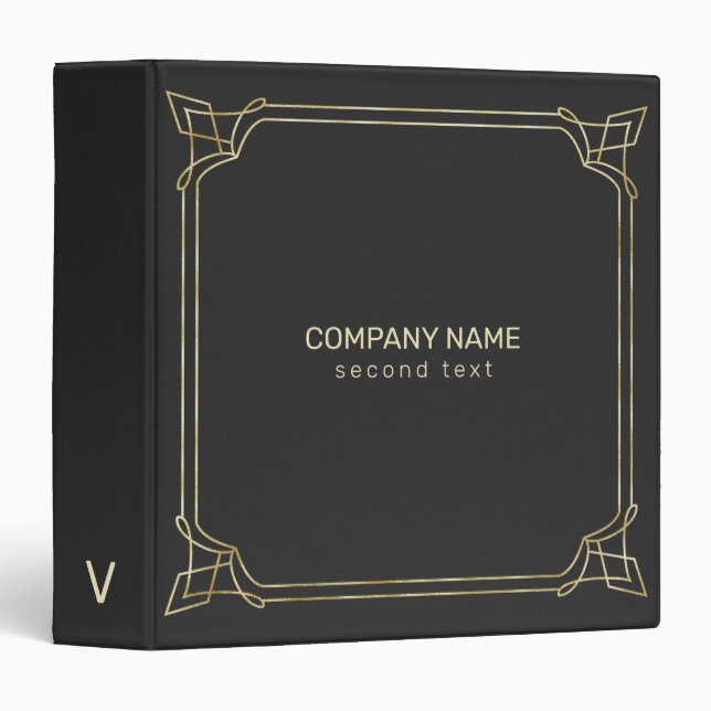 Art Deco Design Binder (Front/Spine)