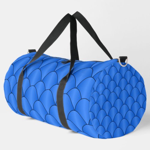 Art Deco Design Blue Duffle Bag