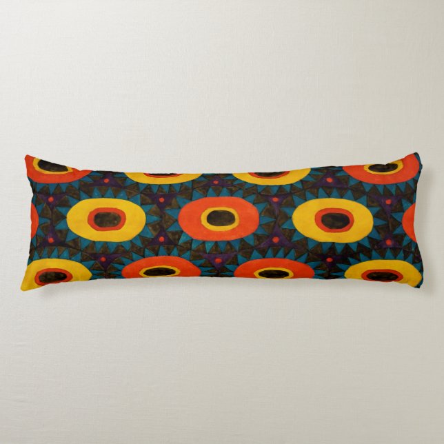 Art Deco Design Body Pillow (Front)