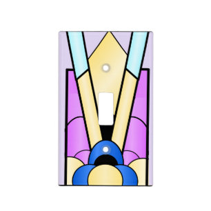 Art Deco Design Light Switch Cover