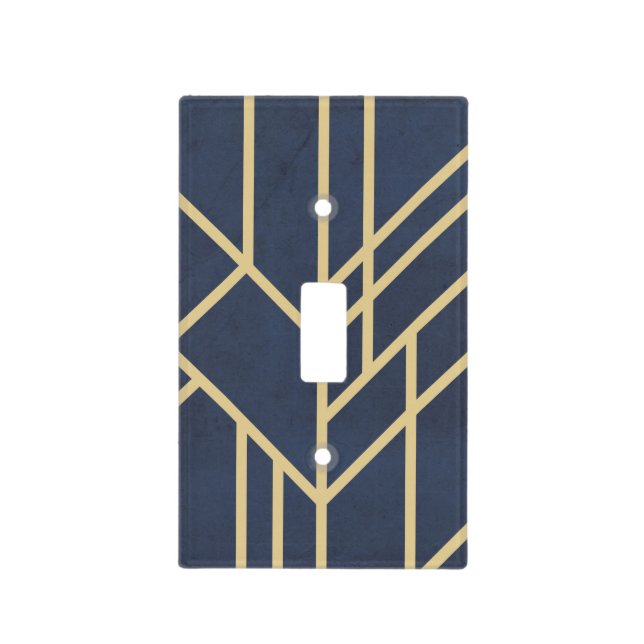 Art Deco design Light Switch Cover (Front)