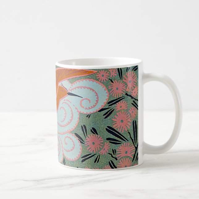 Art Deco Design No. 11 exotic bird Coffee Mug (Right)