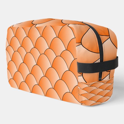 Art Deco Design Orange Dopp Kit