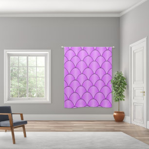 Art Deco Design Purple Blackout Curtains