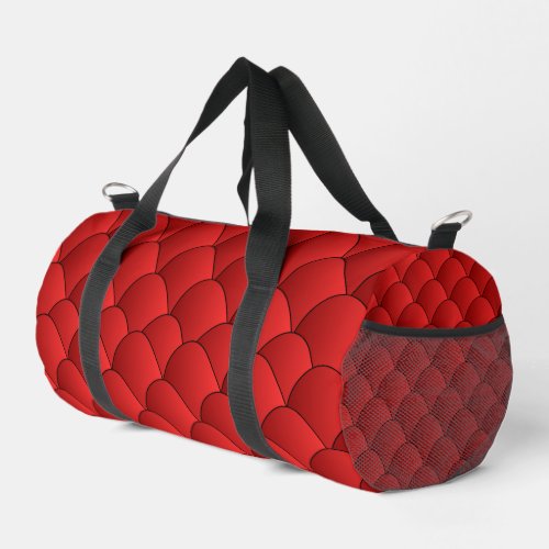 Art Deco Design Red Duffle Bag