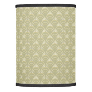 Art Deco Design - slate green, lamp shade