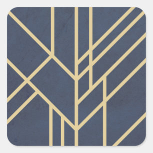 Art Deco design Square Sticker