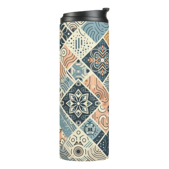 Art Deco Design  Thermal Tumbler (Rotated Left)